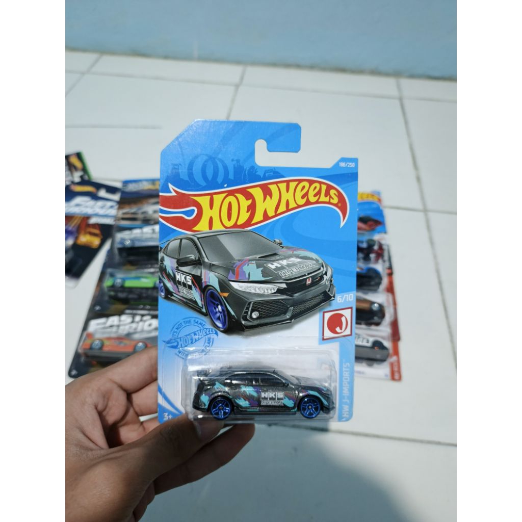 HOT WHEELS CIVIC TYPE R HKS (crack)
