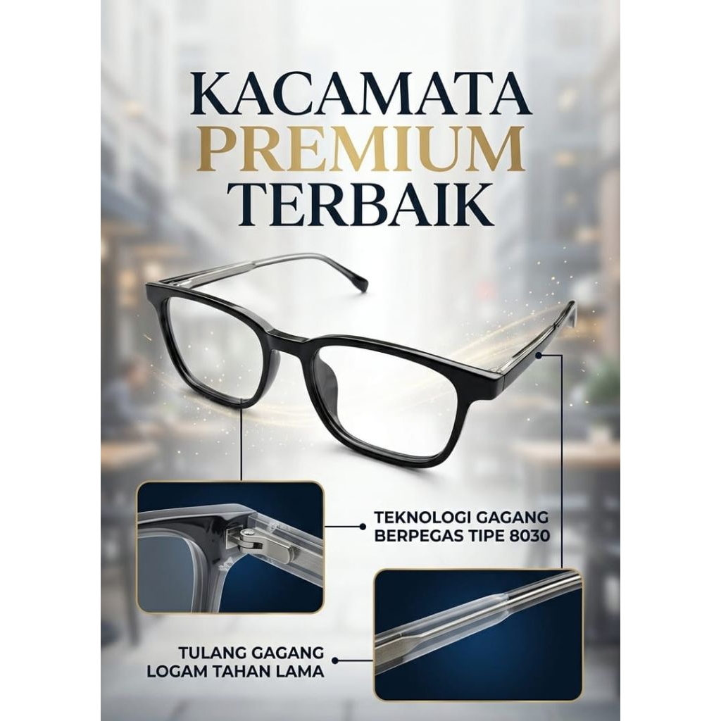 kacamata baca pria frame kacamata plus minus bluecromic driving 3in1