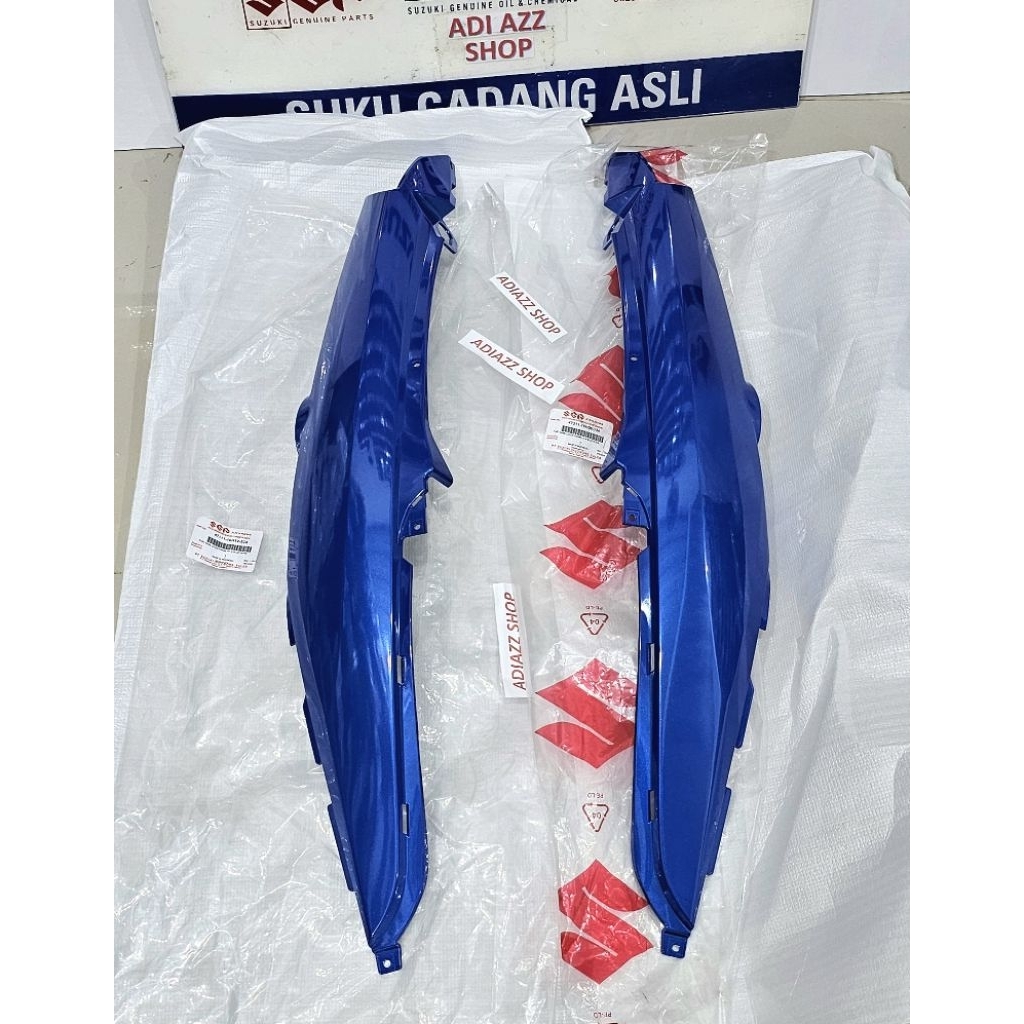 47111/47211-16H00-334 sepasang  cover body belakang biru suzuki shogun new 125 sp fl ori sgp