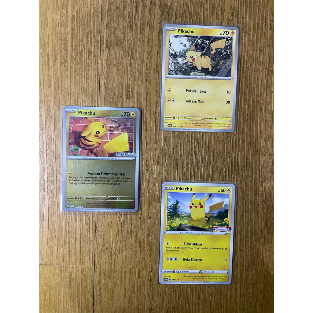 Kartu pokemon Pikachu promo