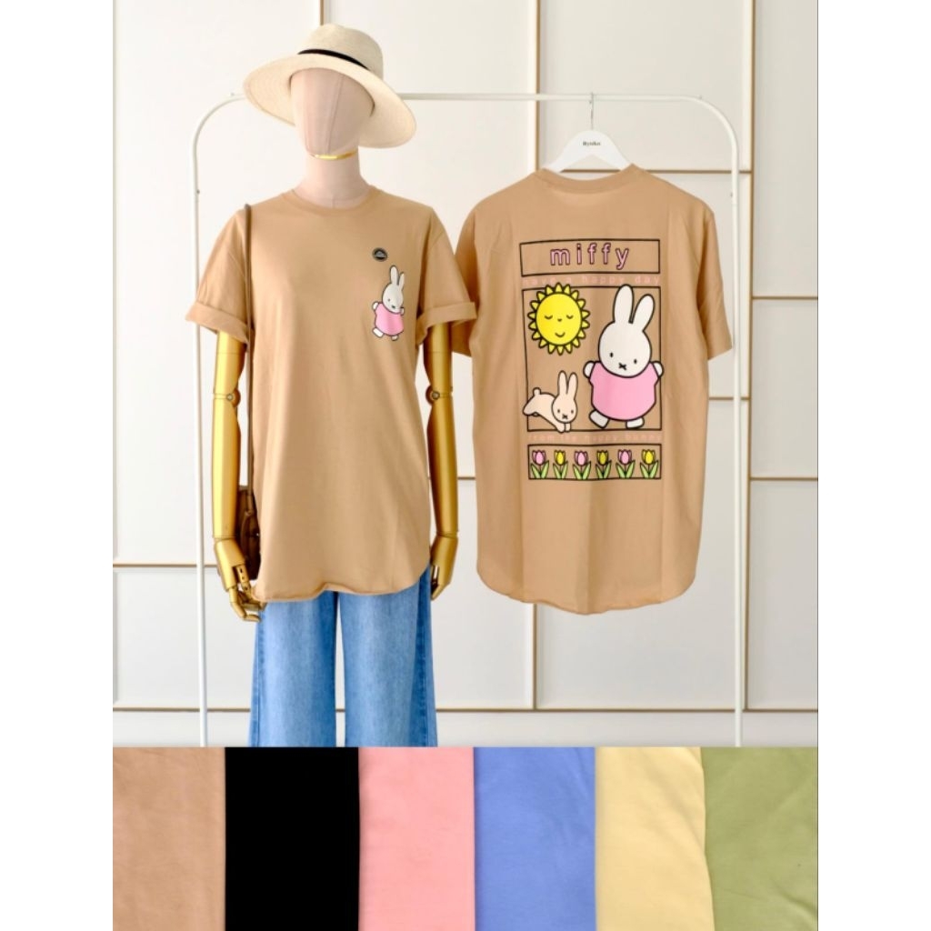 KAOS ATASAN WANITA BODY PANJANG OVAL SERIAN  RYUKA & U-RIGHT SERI