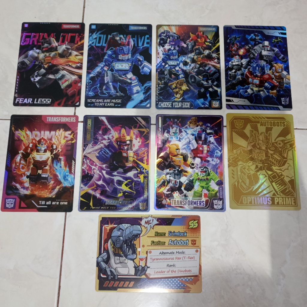 Kartu Transformers Defender Version Blokees Card Transformer Defender Version Series