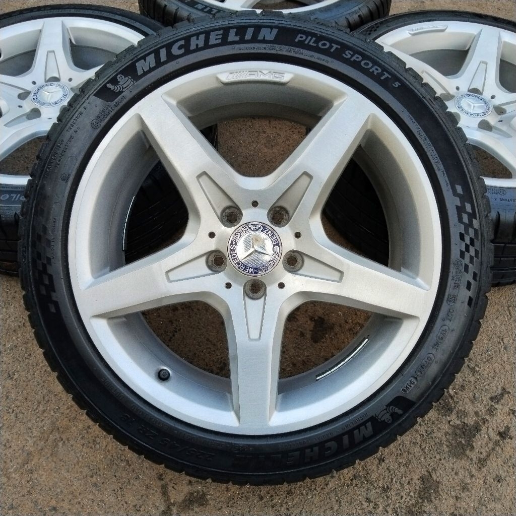 Velg Original Mercedes Benz AMG Style 3 (R172) R18 5x112 SLK R172 Ban Michelin Pilot Sport 5 - Set V