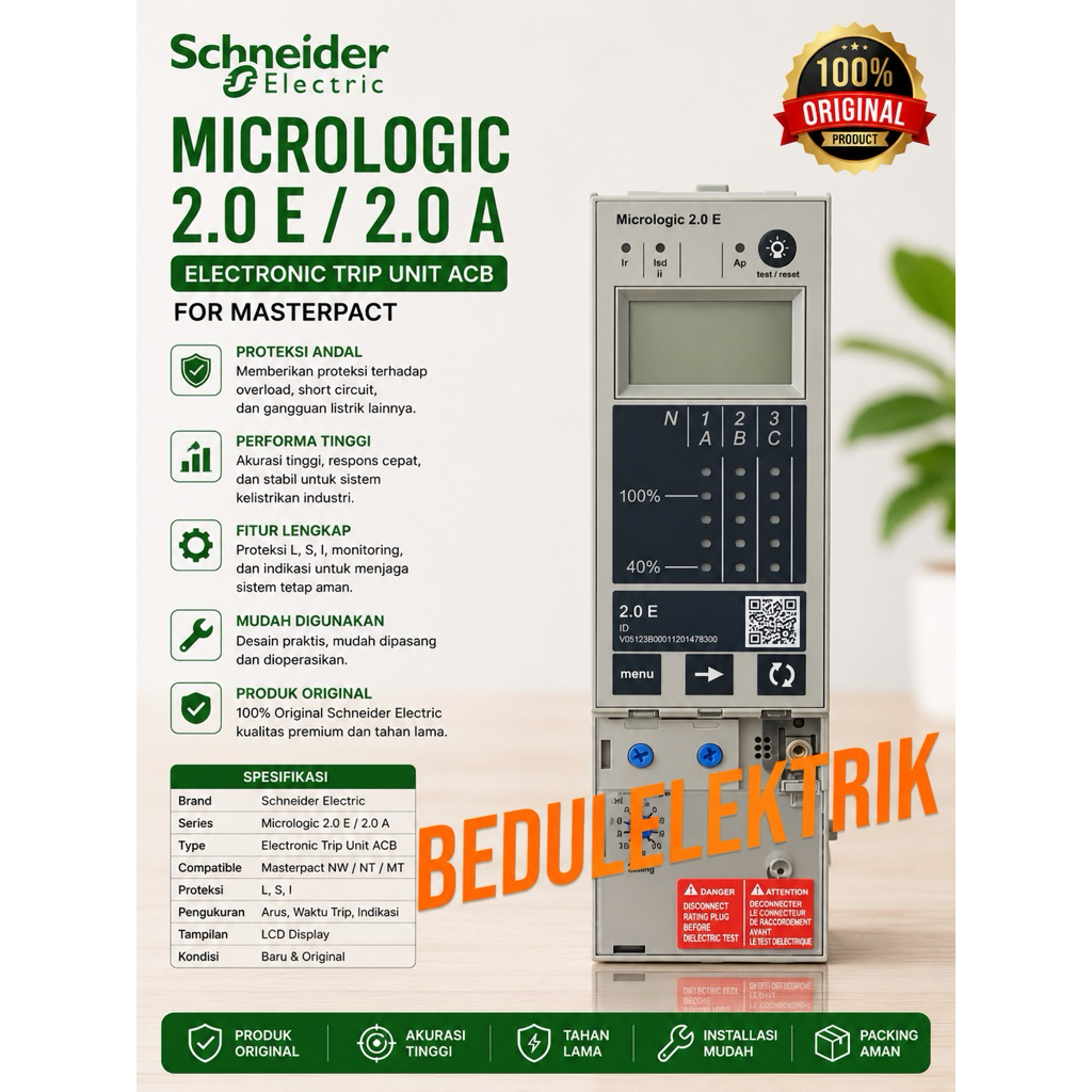 MICROLOGIC ACB 2.0 E / 2.0 A Schneider