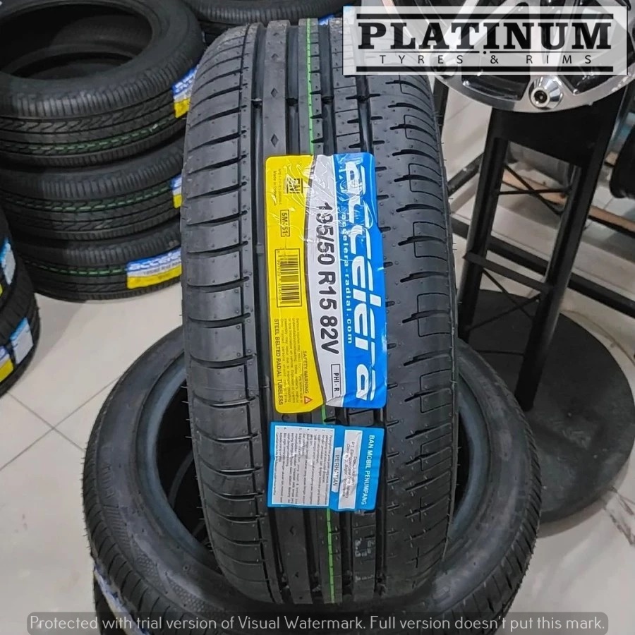 BAN MOBIL MURAH ACCELERA PHI-R 195 50 R15 II JUAL BAN TUBLES 195/50 R15 ACCELERA PHI-R