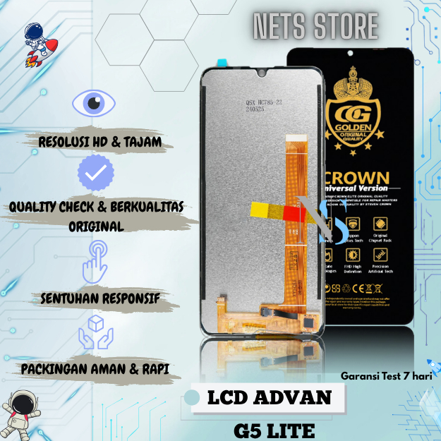 LCD TOUCHSCREEN ADVAN G5 LITE ORIGINAL FULLSET COMPLETE