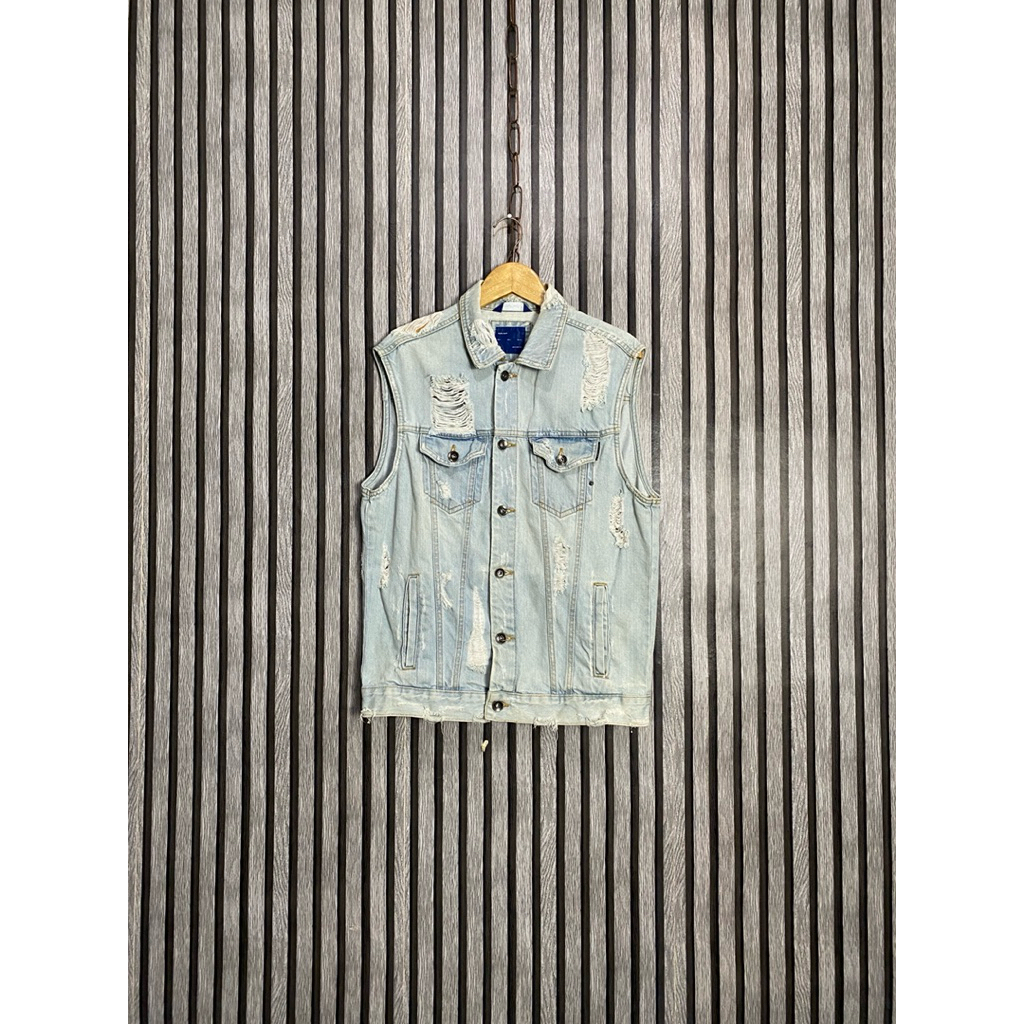 Rompi Pria Jeans ZARA MAN RIPPED (LIMITED EDITION)