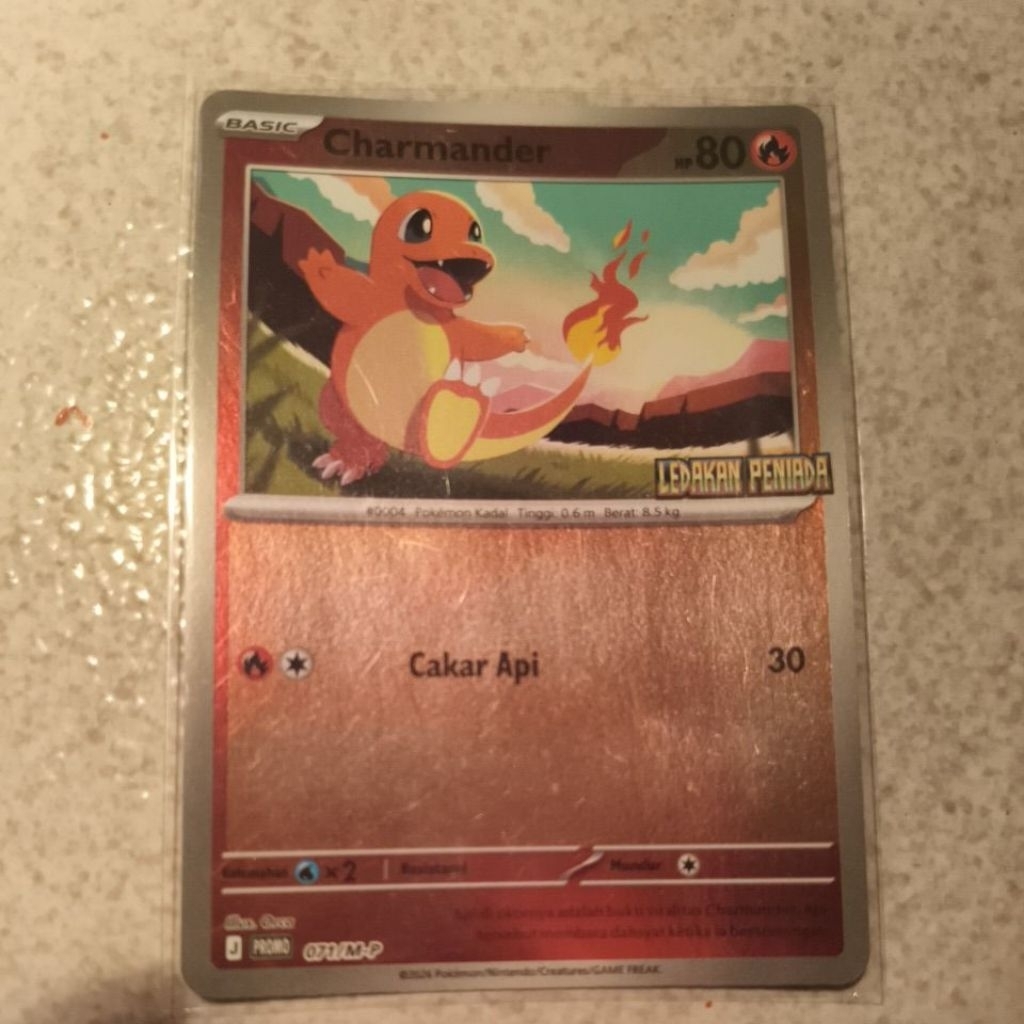 Charmander Promo Reverse Holo Ledakan Peniada