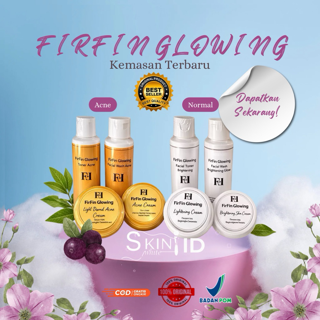 Firfin glowing paket kemasan terbaru