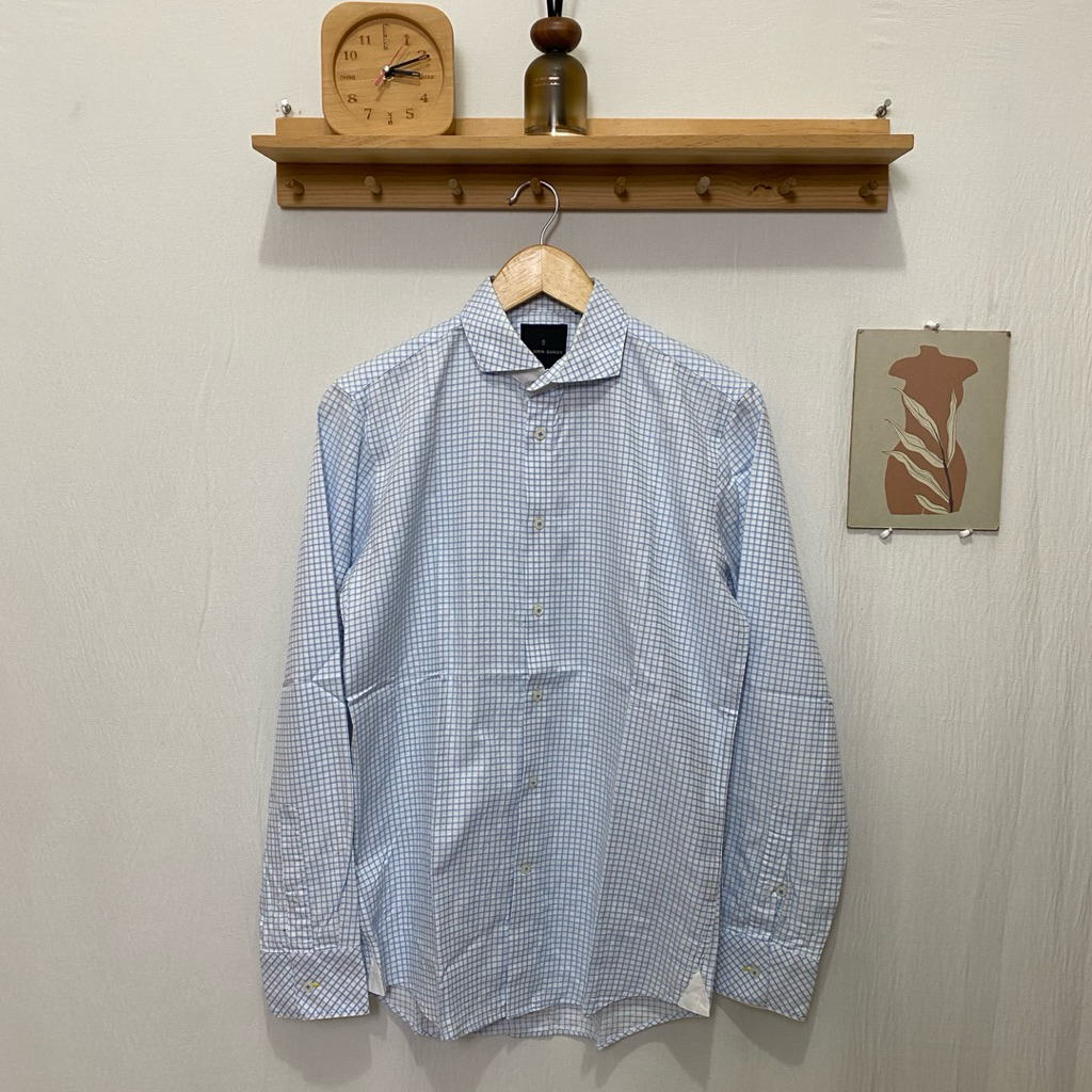 kemeja panjang pria BENJAMIN BARKER original size L