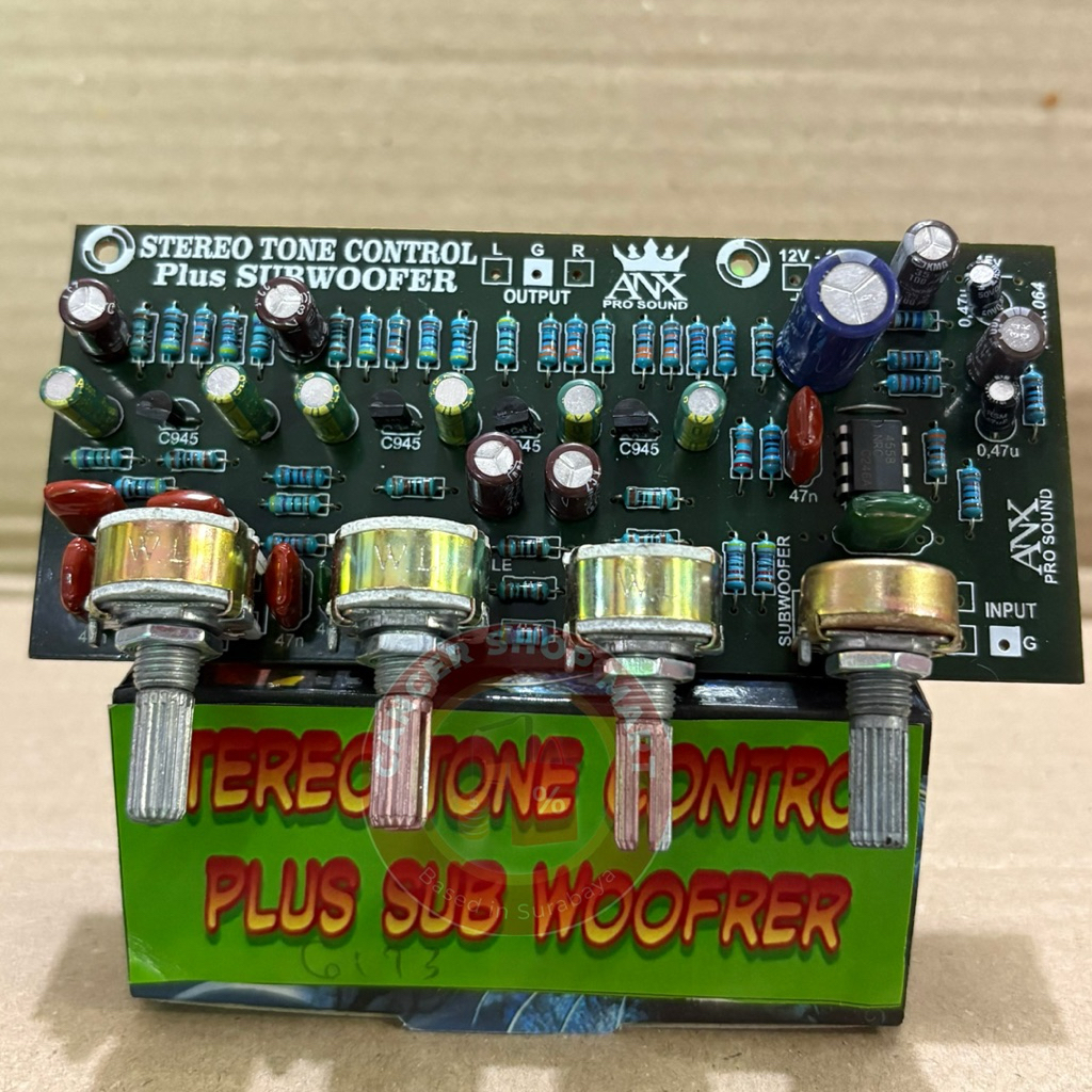 tone control stereo plus subwoofer