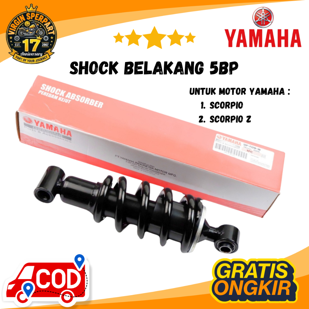 Shock Belakang Motor Scorpio & Scorpio Z 5BP Original