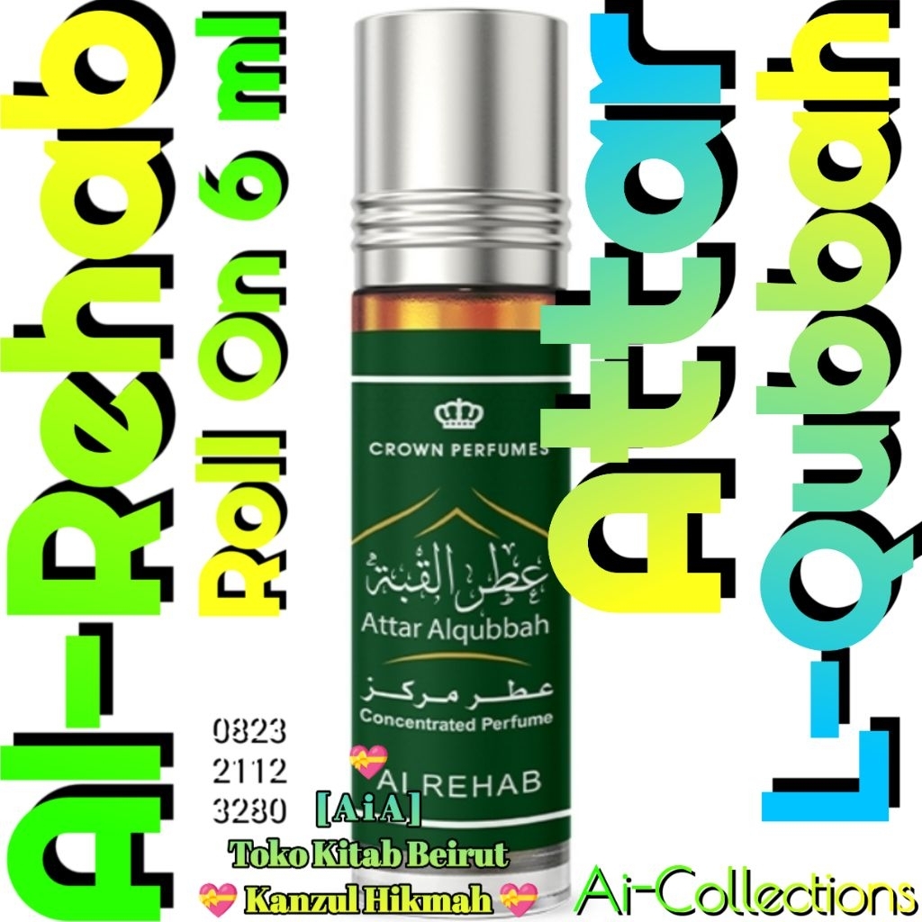 Ai-Kh4rhb > Parfum Al-Rehab Attar L-Qubbah Kubbah Qubah Kubah Roll On 6 ml Original Rhb By Al-Rehab 