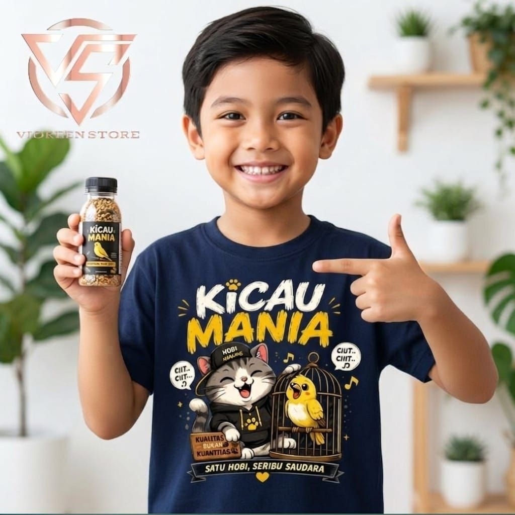 kaos viral kicau mania baju kicau mania kaos katun premium kicau mania TERMURAH