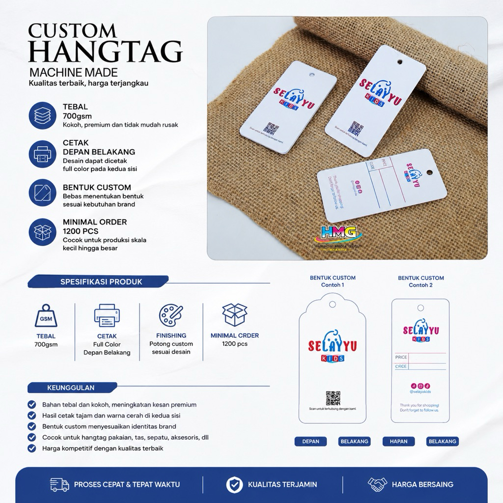 hangtag premium tebal custom hangtag