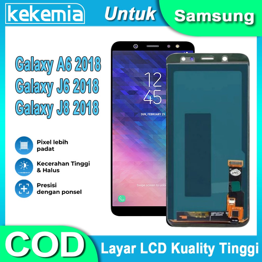LCD Untuk Samsung Galaxy A6 2018 Galaxy J6 2018 J8 2018 LCD TouchScreen Penggantian Layar Sentuh LCD