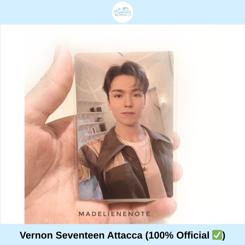 (OFFICIAL) Photocard Vernon Seventeen Attacca Carat Version Photocard Vernon pc official seventeen