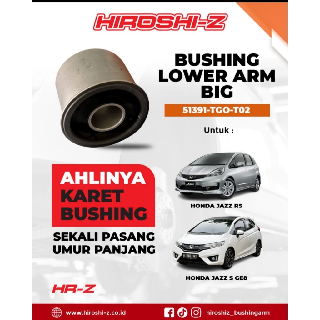 BUSHING LOWER ARM BIG JAZZ RS, JAZZ S GE8