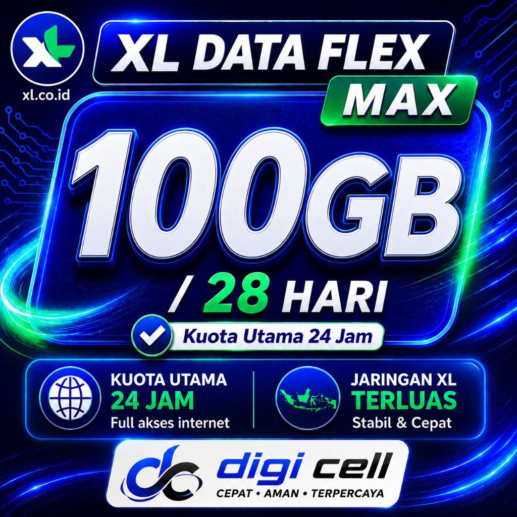 PAKET DATA XL FLEX MAX MURAH 100GB