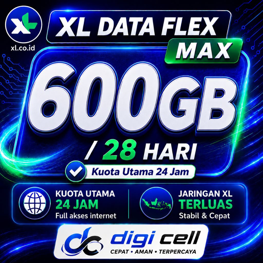 PAKET DATA XL FLEX MAX MURAH 600GB
