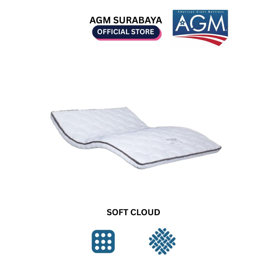 MATTRESS | KASUR Florence AGM TOPPER SOFT CLOUD Latex 9 CM