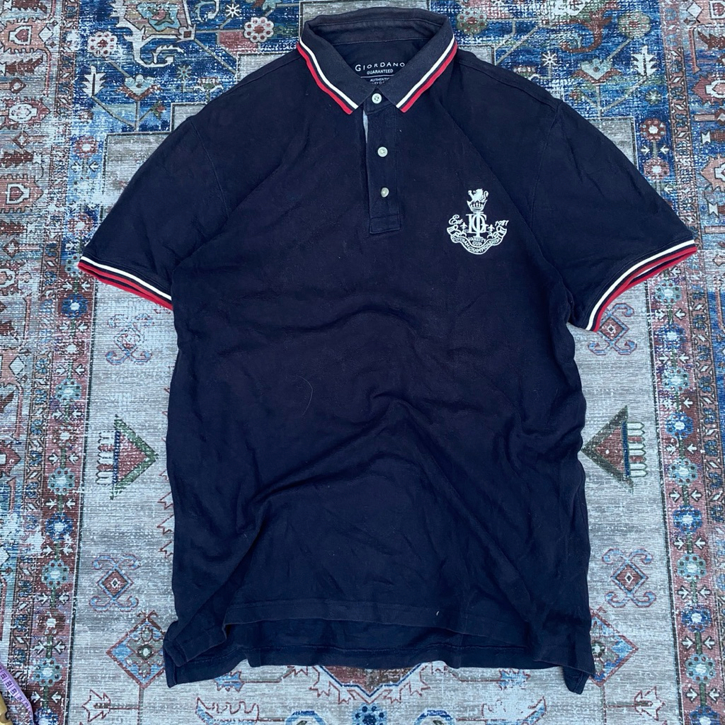 polo shirt giordano kaos kerah polo ringer second