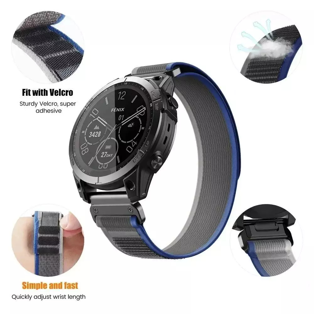 QUICKFIT 26mm TRAIL NYLON Strap Garmin Fenix 6X 26mm