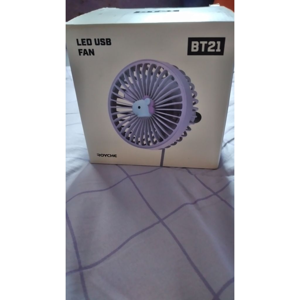 BT21_LED USB Fan_BT21 Mang_Royche_Kipas Angin BT21