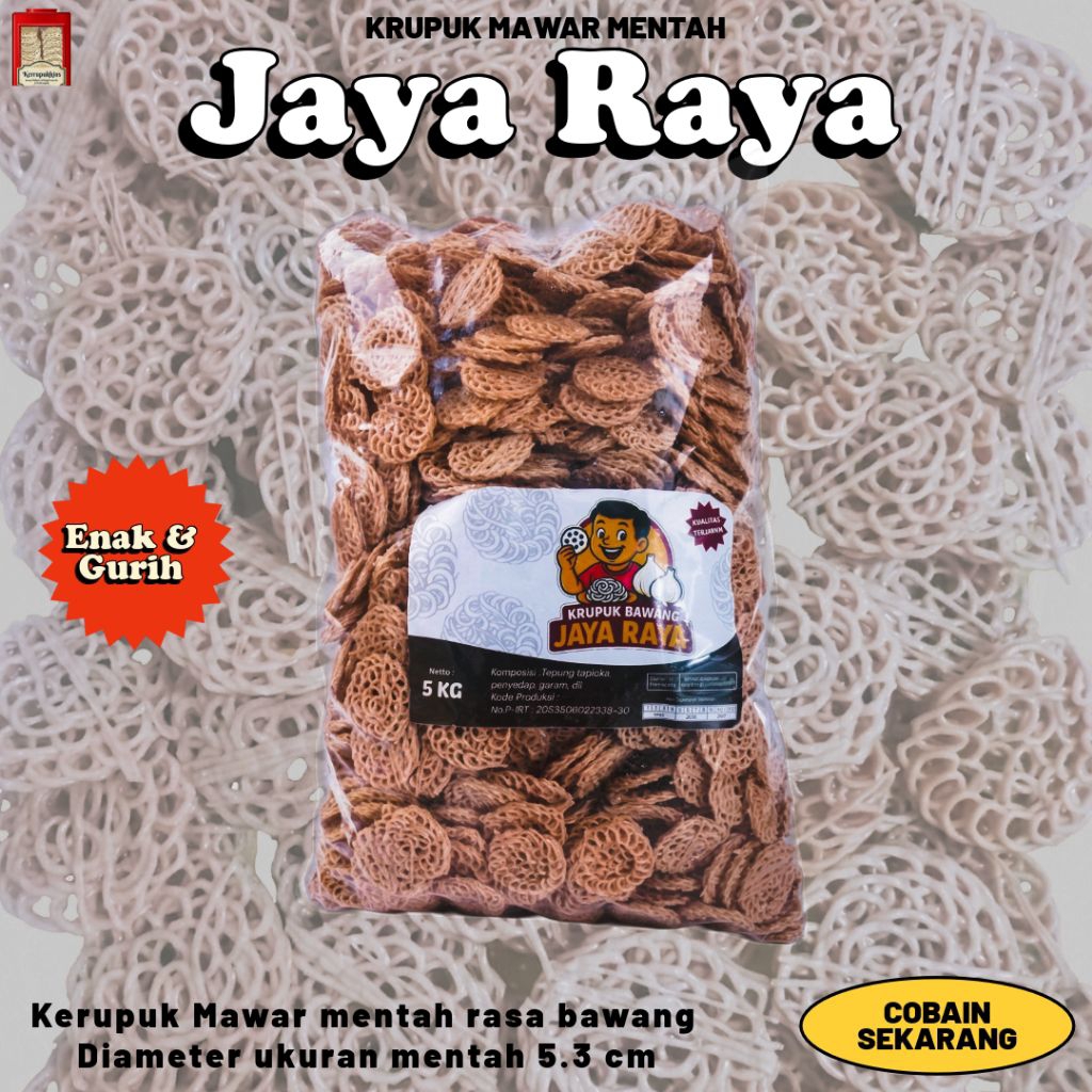 Kerupuk Mawar Mentah / Kerupuk Uyel /Kerupuk Mentah