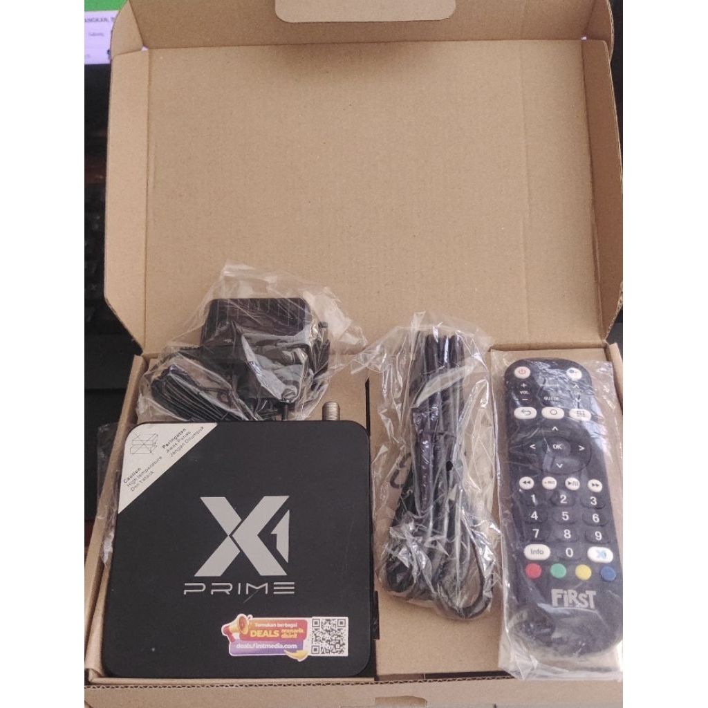 STB X1 4K PRIME C / SECOND LENGKAP DENGAN AKSESORIS