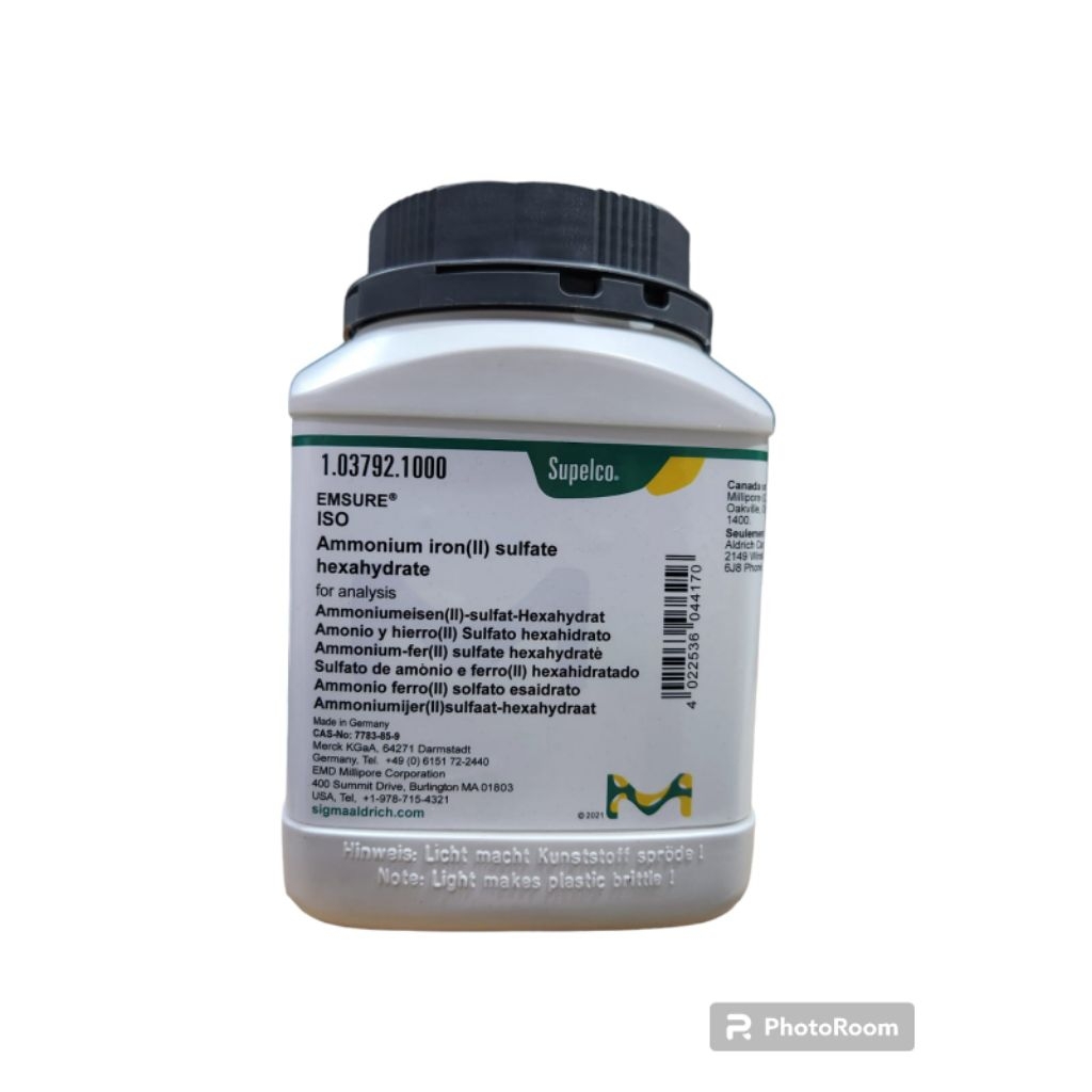 Ammonium iron(II)sulfate hexahydrate103792.1000merck