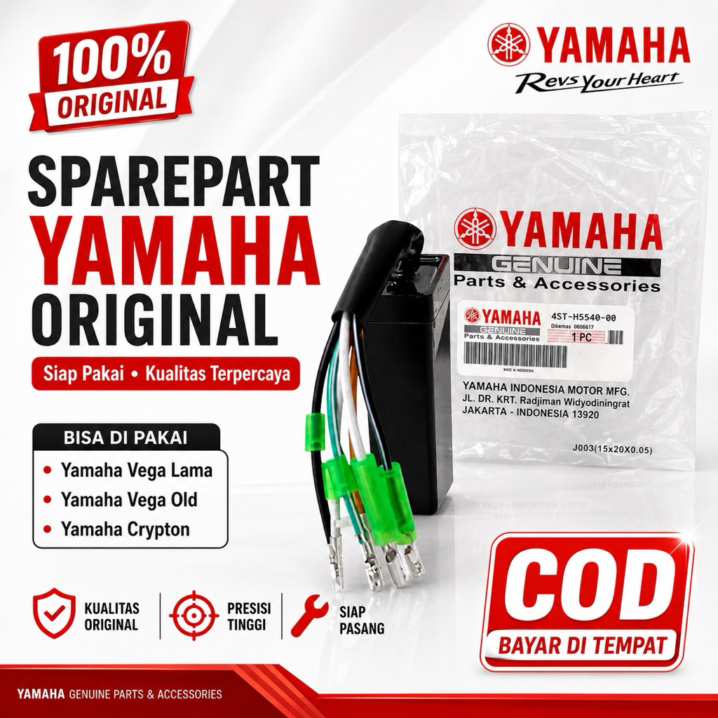 CDI Yamaha Vega R Lama Crypton Original YGP 4ST-H5540-00 CDI Unit Assy Ori Yamaha