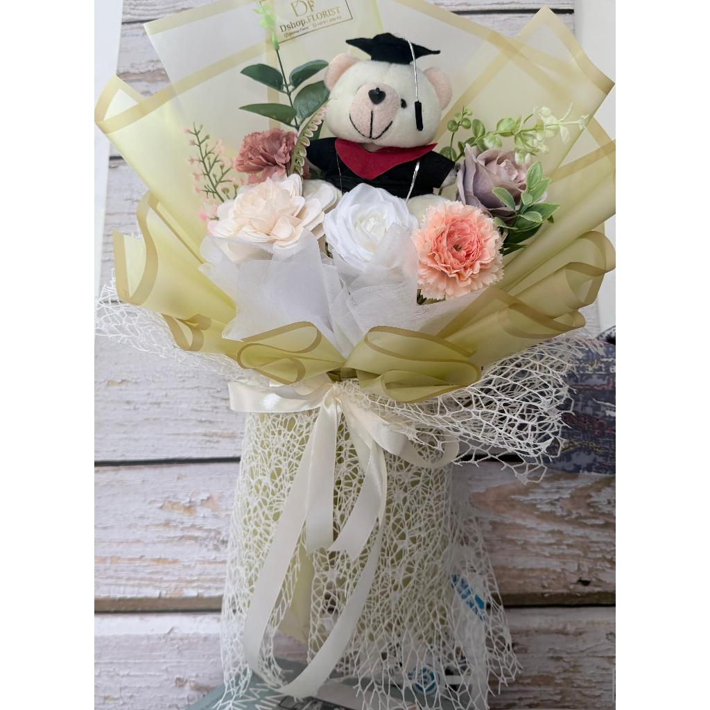 BUKET BONEKA WISUDA / BUKET BUNGA ARTIFICIAL GRADUATION / BUKET WISUDA / HADIAH GRADUATION