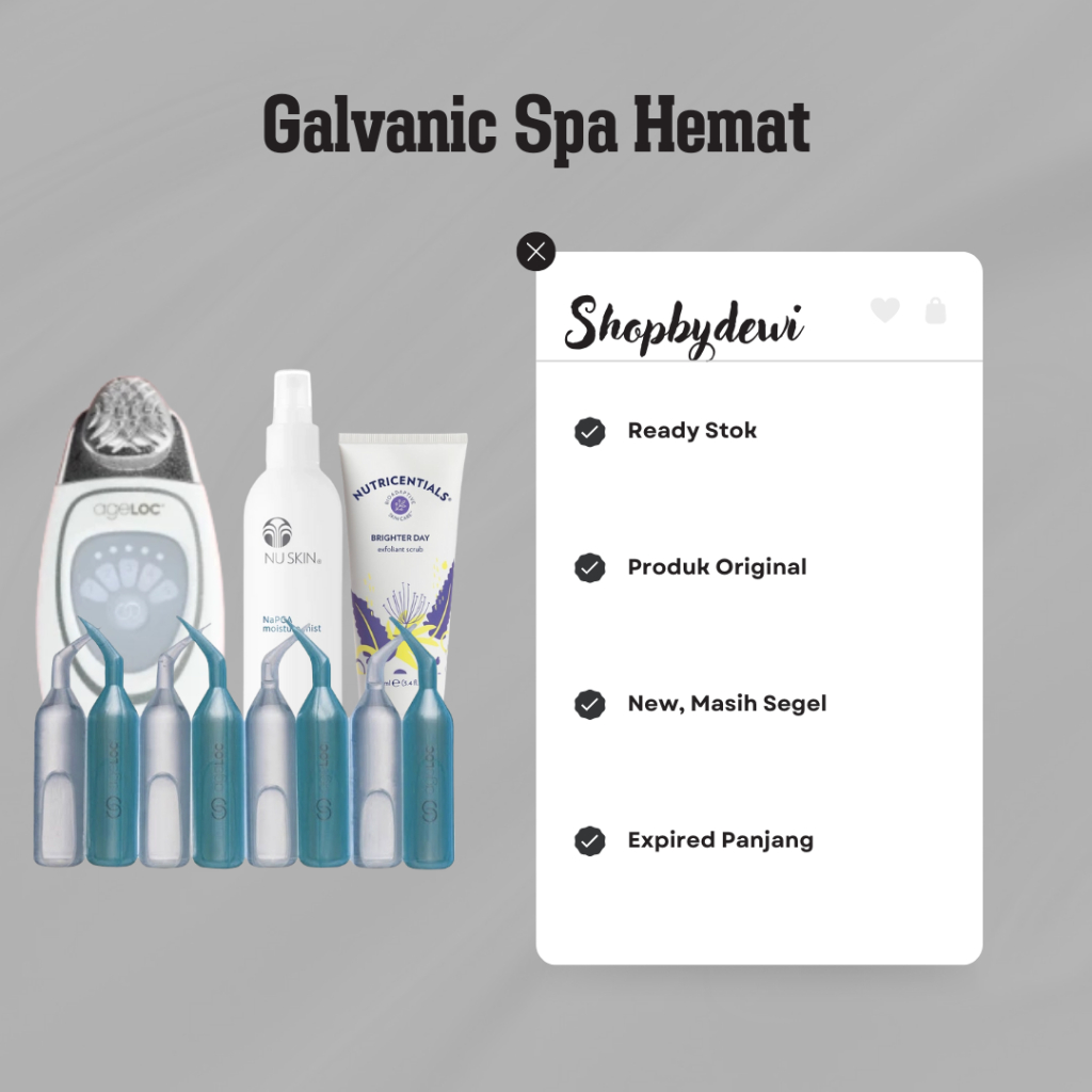 Garansi Alat Setrika Wajah Galva Face Spa Wajah Rambut Badan Paket Hemat Baru Segel ASLI