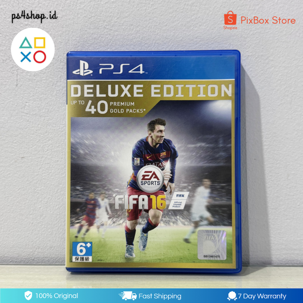 BD Kaset FIFA 16 PS4 Second Bekas Original Murah | Game Bola Musim 2016 FIFA16 Messi PlayStation