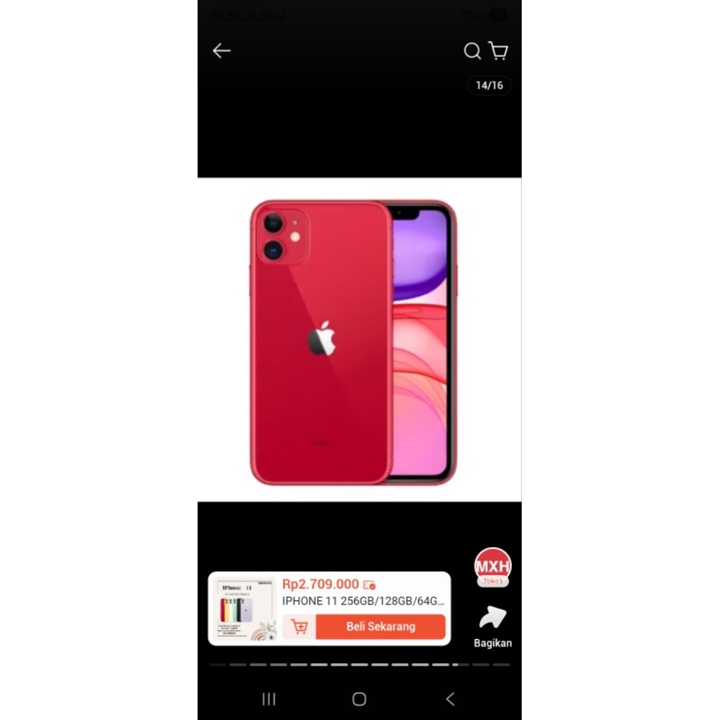 iPhone 11 Second Bekas Original, Kondisi Mulus, Fullset, Bergaransi