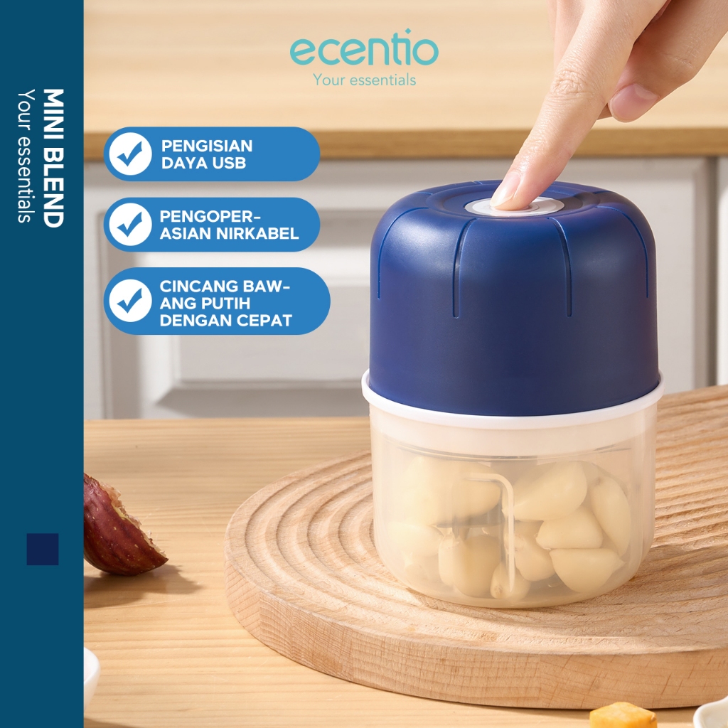 ecentio coper daging dan bumbu 6 Pisau 250ml blender bumbu dapur blender portable blender mini chopp