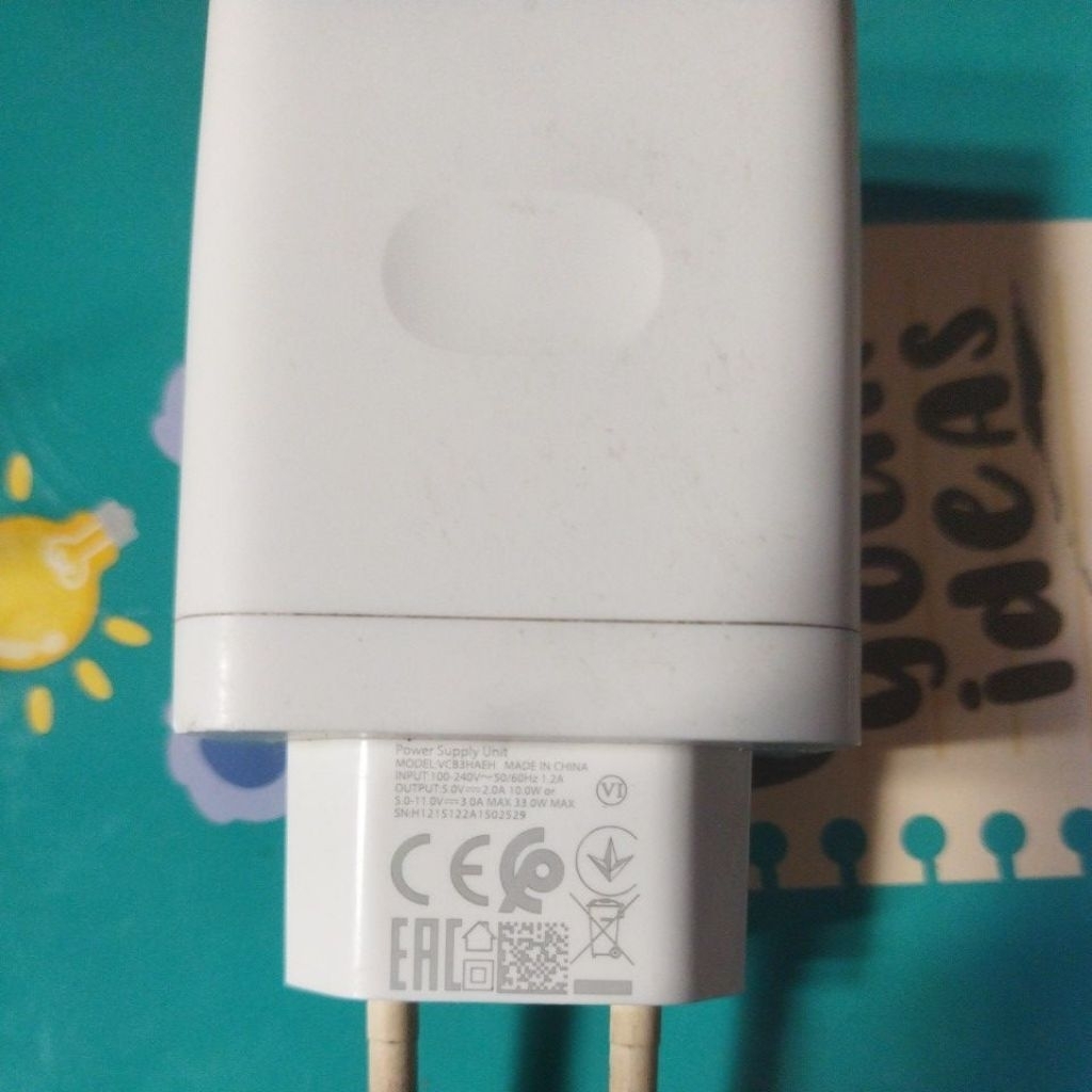 kepala charger realme 33W original second tanpa kabel