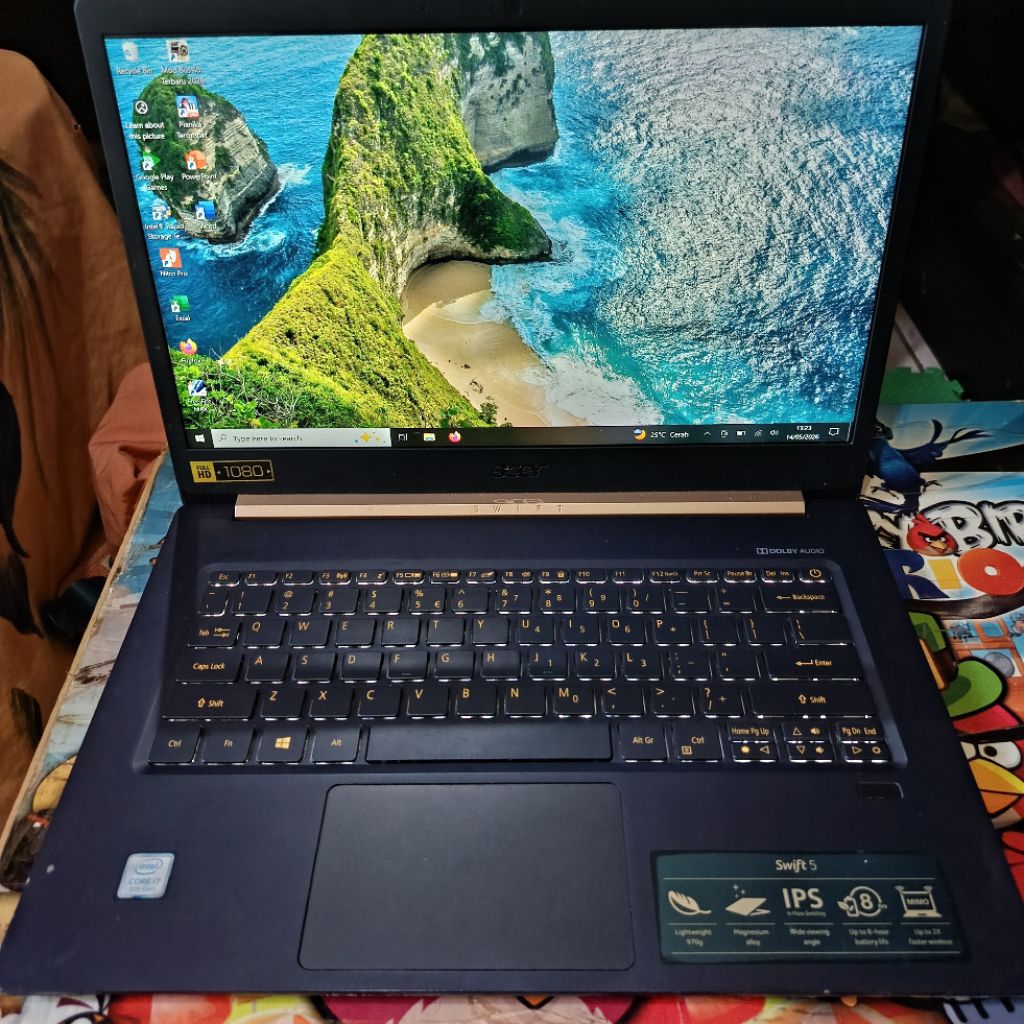 Acer swift 5 SF514-52T Core i7 Gen 8, RAM 16GB, SSD 256GB