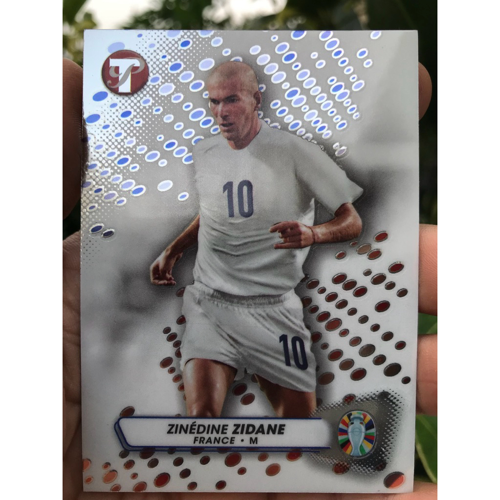 ZINEDINE ZIDANE KARTU TOPPS SOCCER RARE CARD 2023 KARTU BOLA LEGENDA