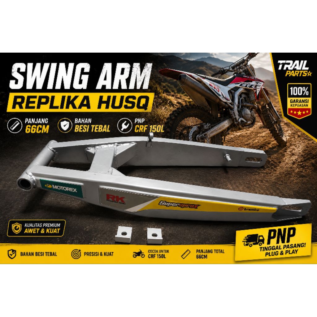 SWING ARM REPLIKA HUSQ 66CM PNP CRF 150L