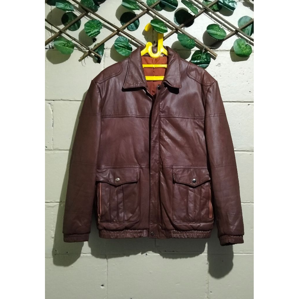 FLIGHT JACKET CASUAL / FORMAL / SANTAI (ASLI KULIT, BUKAN SINTESIS)