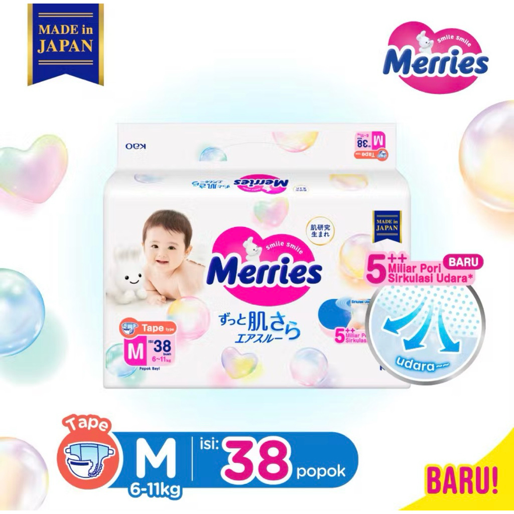 Popok Merries M Popok Perekat