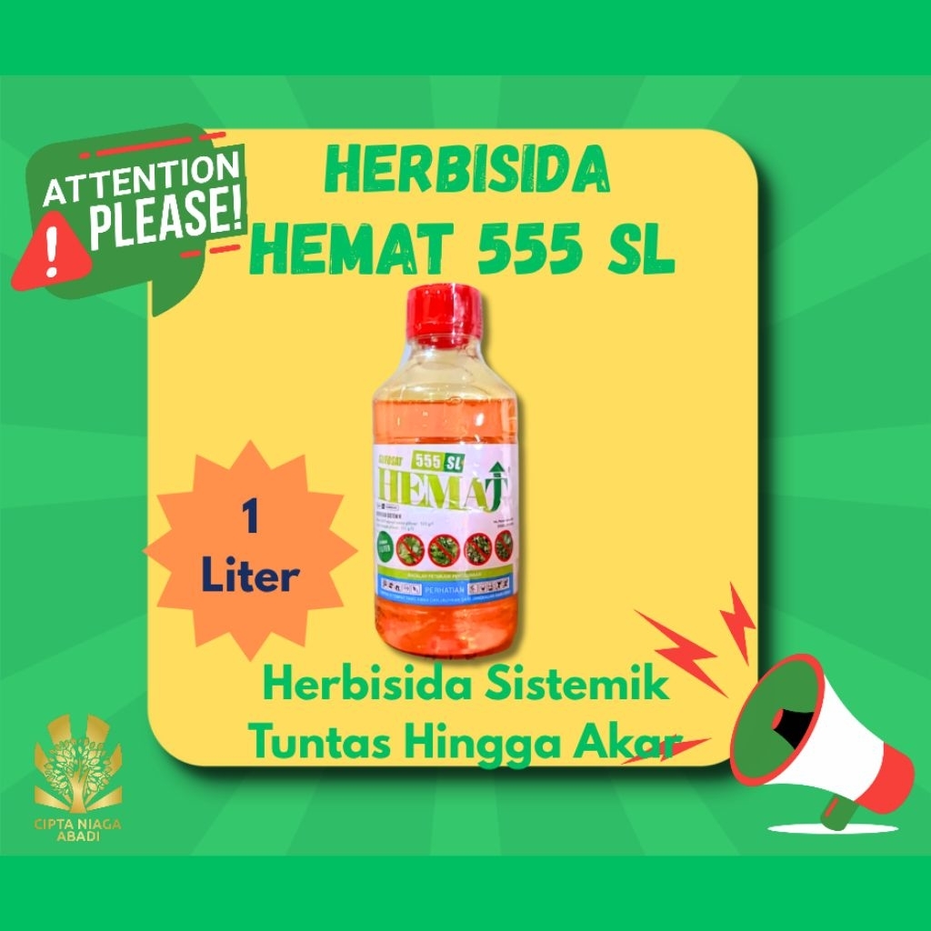 Herbisida Sistemik HEMAT 555 SL, 1 Liter