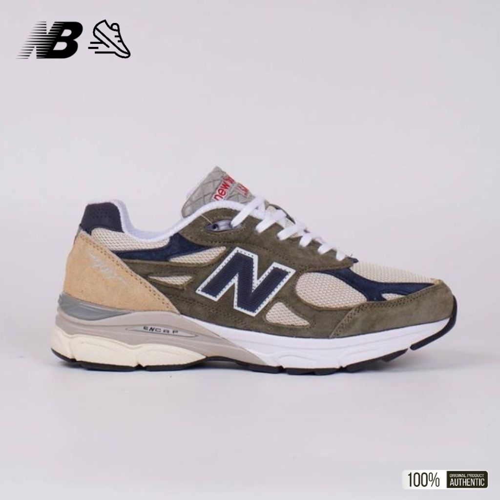 New  Balance 990 V3 Olive Navy Tan Original