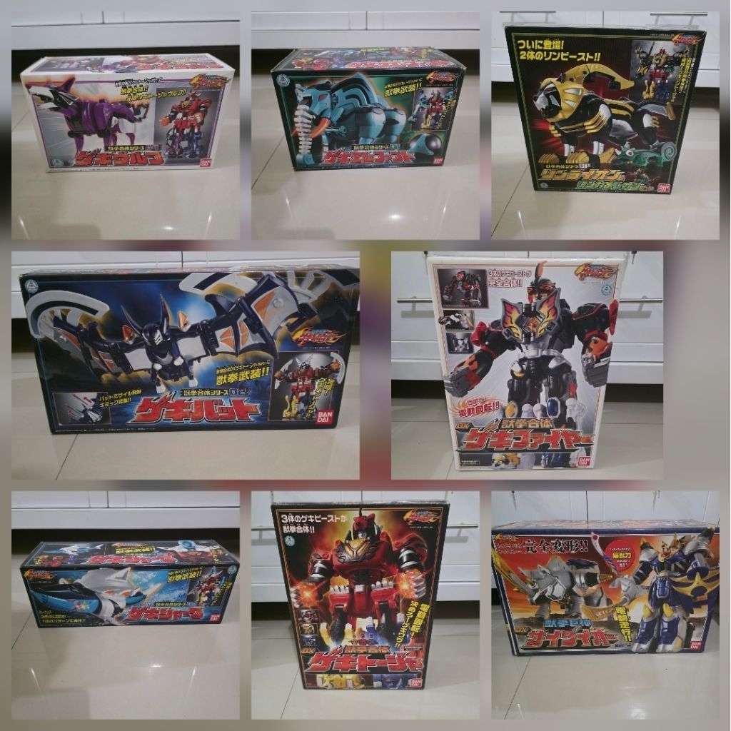 [ori] DX megazord gekiranger jungle fury full set rare