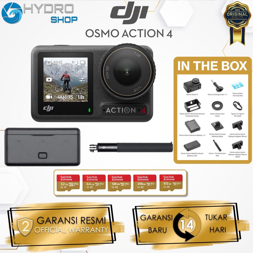 DJI Osmo Action 4 Camera Adventure Combo / DJI Osmo Action 4 Camera Standard Combo