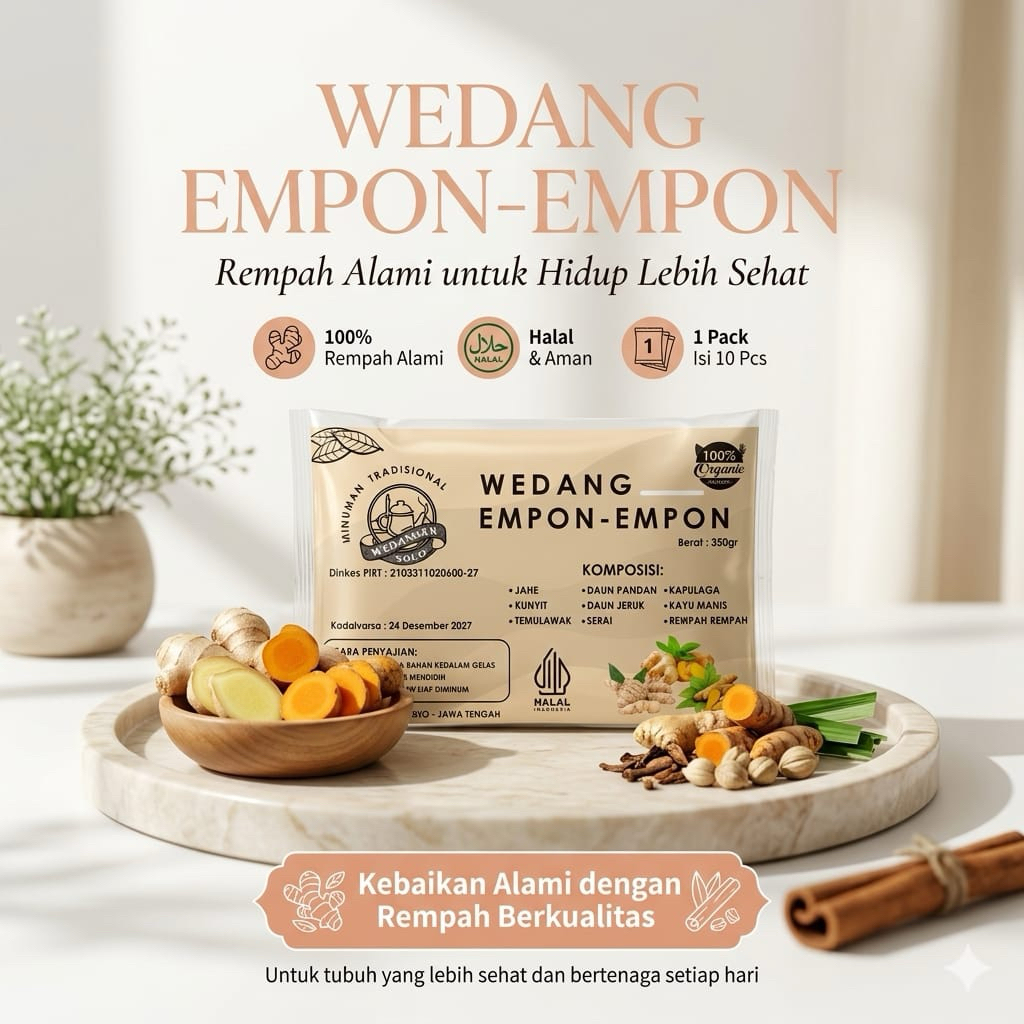 Wedang Imun Empon Khas Solo isi 10 pcs Include Gula Batu