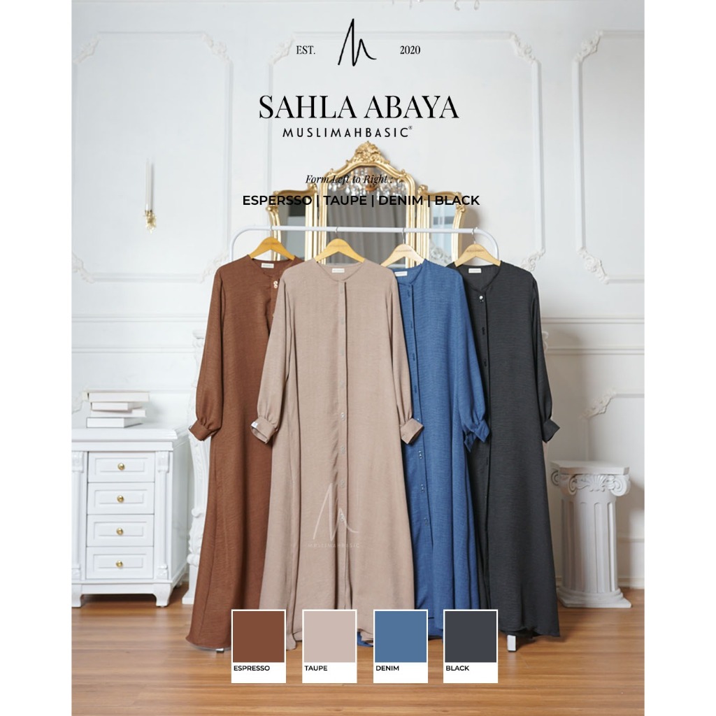 MUSLIMAHBASIC - SAHLA ABAYA - Linen Venezia