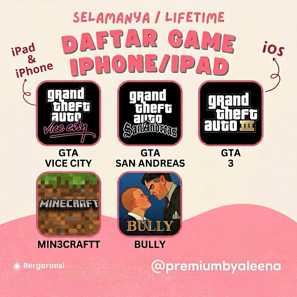 [IOS] Game iOS iPhone/iPad Lifetime | GTA SA GTA VC GTA 3 Bully Minecraft | Produk Digital Bully: An